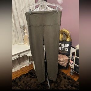 SOLD Lululemon cotton leggings size 10 olive green